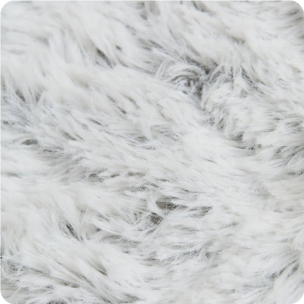 Marshmallow Gray Heart Heat Pad Warmies