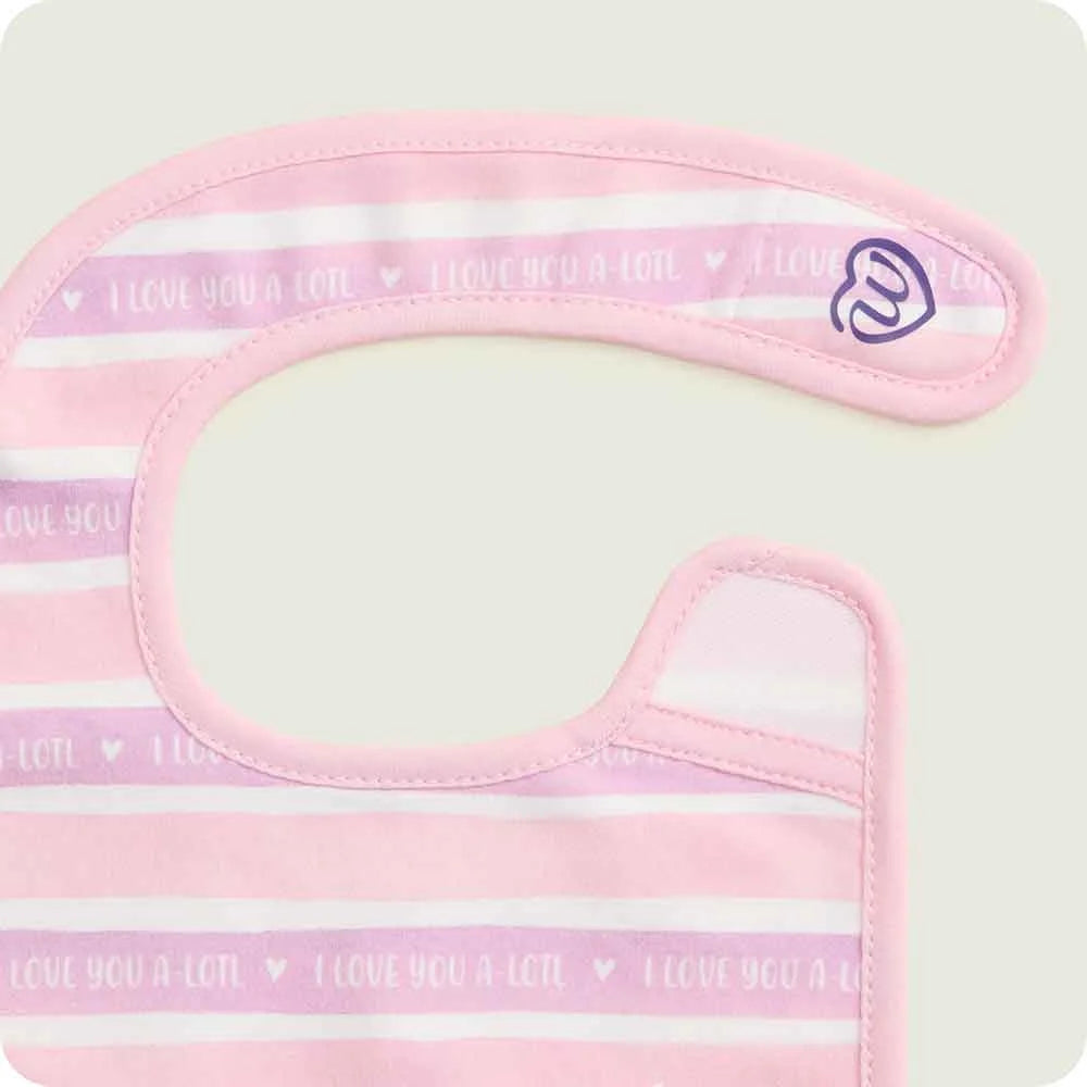 Pink Axolotl Bib Set