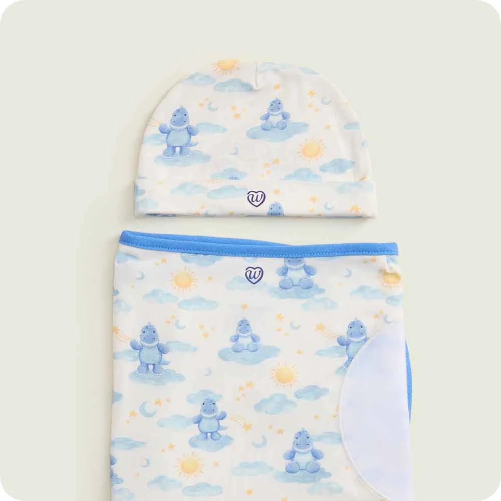 Trex Swaddle & Beanie Gift Set