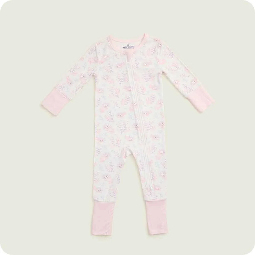 Pink Axolotl Footie Pajamas