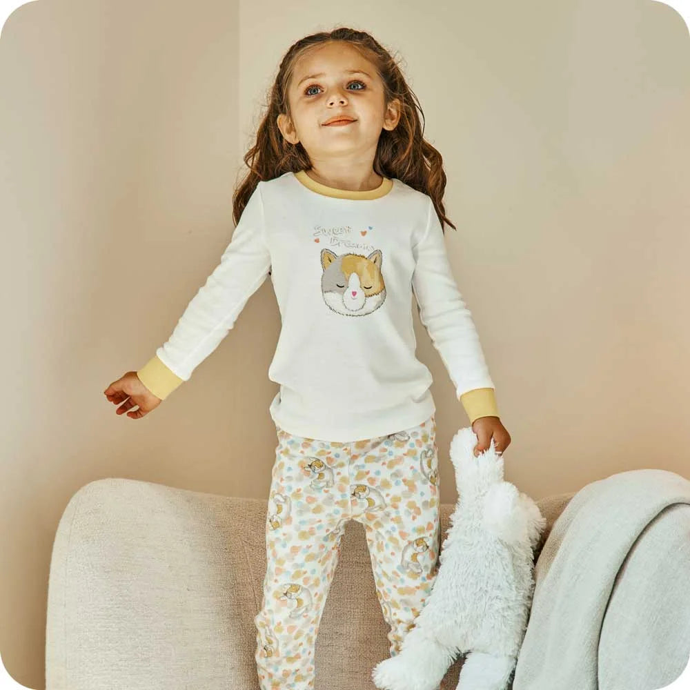 Calico Cat Long Pajamas