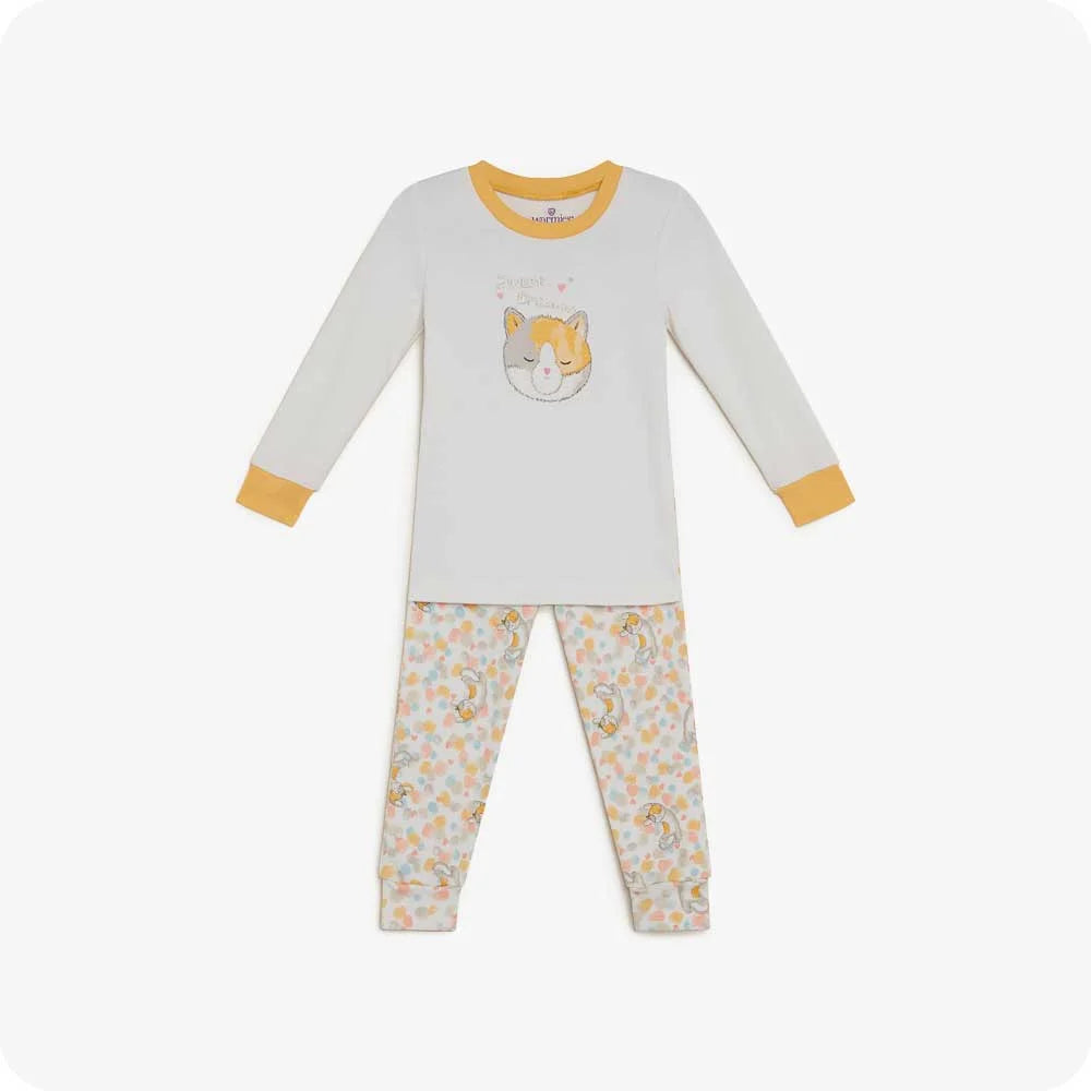Calico Cat Long Pajamas